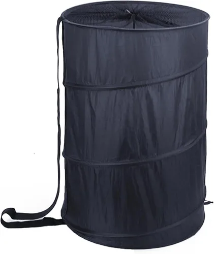 Vista 7 de BATTOO Cestas de lavandería plegables, cesta desplegable para lavandería, cesta de lavandería extra grande de 113L con bolsa portátil de malla