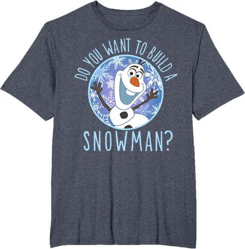 Vista 19 de Disney Camiseta Frozen Olaf con texto en inglés "Do You Want to Build A Snowman Negro