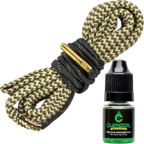 Vista 17 de Clenzoil Cobra Bore Cleaner – Pull-Through Gun Barrel Cleaning Tool – Brass Brush Embedded in Cotton Bore Rope – Reusable & Washable – Includes CLP