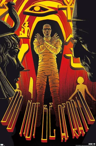 Vista 12 de Trends International Póster de pared de César Moreno con texto en inglés "The Mummy - Do Not Be Afraid by César Moreno, 14.725" x 22.375", versión