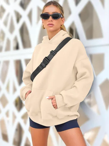 Vista 34 de AUTOMET Sudaderas de gran tamaño con capucha de forro polar para mujer, camisas de manga larga, sudaderas con bolsillo para otoño 2025