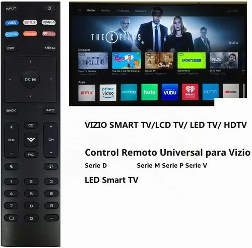 Vista 2 de Mando a distancia de repuesto compatible para VIZIO D, M, P, V, Series LED Smart TV D43fx-F4 D65x-G4 D43-F1 D50-F1 D55-F2 D60-F3 D65-F1 D70-F3