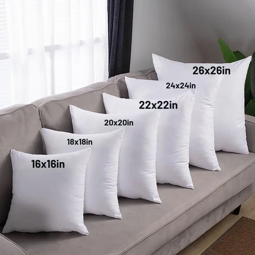 Vista 7 de HITO 12x20 Insertos de almohada (Juego de 2) - Fundas de almohada decorativas 100% algodón con relleno de alternativa al plumón, color blanco