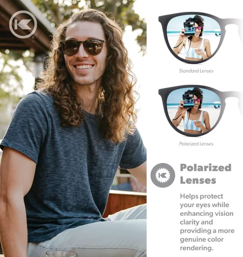 Vista 4 de Knockaround Mary Janes Polarized Sunglasses for Men & Women - Impact Resistant Lenses & Full UV400 Protection