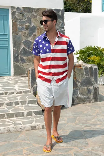 Vista 5 de uideazone Camisas hawaianas divertidas para hombre, diseño gráfico 3D, con botones, manga corta, tropical, vacaciones, playa, Aloha