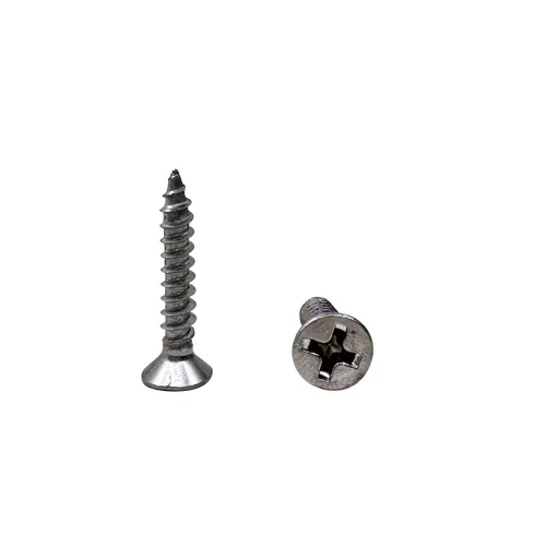Vista 7 de Tornillos de madera M4x10mm, tornillo Phillips de cabeza plana de acero inoxidable, tornillo autorroscante de cabeza avellanada Phillips