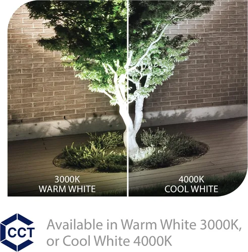 Vista 3 de WAC Iluminación de paisaje, LED de voltaje de línea de 120 V, luz de acento de gran tamaño con ángulo de haz ajustable y control de brillo integral