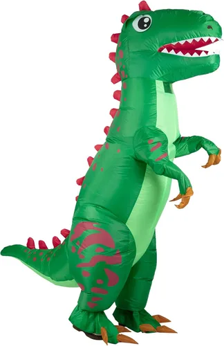 Vista 2 de Disfraces inflables de dinosaurio para adultos disfraz de cosplay T-Rex de Halloween