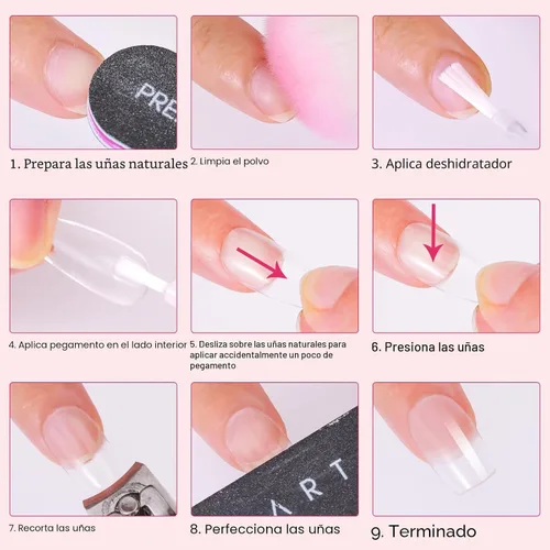Vista 7 de Makartt Pegamento para uñas acrílicas, pegamento para aplicar con pincel para reparar uñas, pegamento profesional para uñas postizas de larga