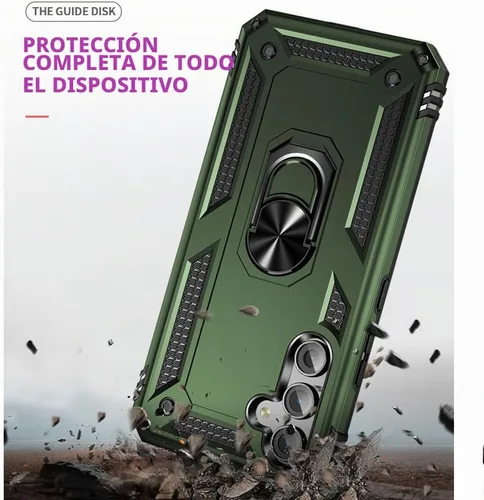 Vista 2 de Funda para Samsung A54 5G, Galaxy A54 5G con protector de pantalla HD, [grado militar de 16 pies a prueba de caídas], anillo protector a prueba