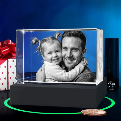 Vista 26 de ArtPix 3D Foto de cristal, regalos personalizados de Navidad para esposa, mujer, mamá, ella, él, hombres, madre, abuela, gran regalo personalizado