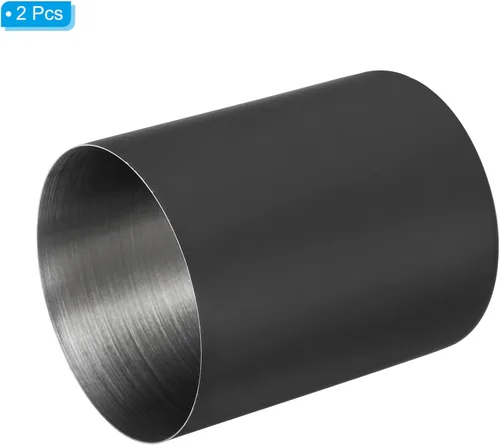 Vista 3 de PATIKIL Portalápices, paquete de 2 soportes para bolígrafos para escritorio, de acero inoxidable, organizador de tazas, soporte para brochas de Negro