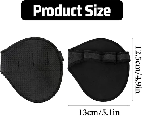 Vista 2 de Giantree 1 par de guantes de dominadas, guantes de elevación, almohadillas antideslizantes de neopreno para dominadas que sustituyen a los guantes