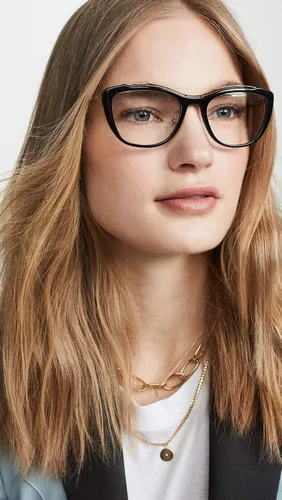 Vista 3 de Prada Lentes de metal PR 04VV para mujer color negro talla única