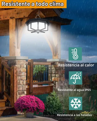 Vista 7 de AEQ Luz Solar para Cobertizo Interior Exterior 288LED Iluminación 360° Luces Solares que Funcionan de Día con Control Remoto, Luces Solares