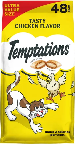 Vista 17 de Temptations MixUps Crunchy Cat Treats Surfer's Delight, 30 onzas Sabores de atún, camarones y salmón, menos de 2 calorías por golosina, apoya