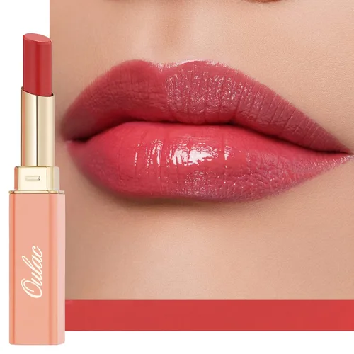 Vista 27 de Oulac Lápiz Labial Rosa Hidratante con Brillo - Lápiz Labial Hidratante Bálsamo Labial Tintado Brillante, Acabado Brillante Transparente Jugoso