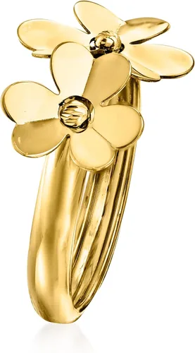 Vista 3 de Ross-Simons Italian 14kt Yellow Gold Flower Ring