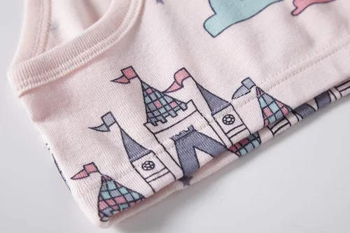 Vista 4 de Cadidi Dinos Ropa interior de algodón suave para bebés y niñas pequeñas
