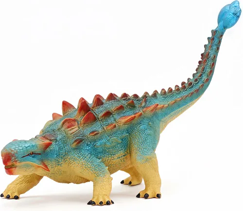 Vista 7 de Gemini&Genius Ankylosaurus - Juguete de dinosaurio para niños de 3, 4, 5, 6 y 7 años, escultura realista y textura, dinosaurios, gran regalo