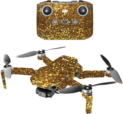 Vista 13 de MIGHTY SKINS Compatible con DJI Mini 2 Dron portátil – Pared negra Funda protectora de vinilo duradera y única Fácil de aplicar, quitar
