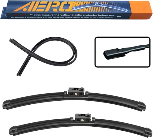 Vista 28 de AERO Avenger - Limpiaparabrisas prémium de 24 + 22 pulgadas para todas las estaciones, repuesto del fabricante original del equipo original
