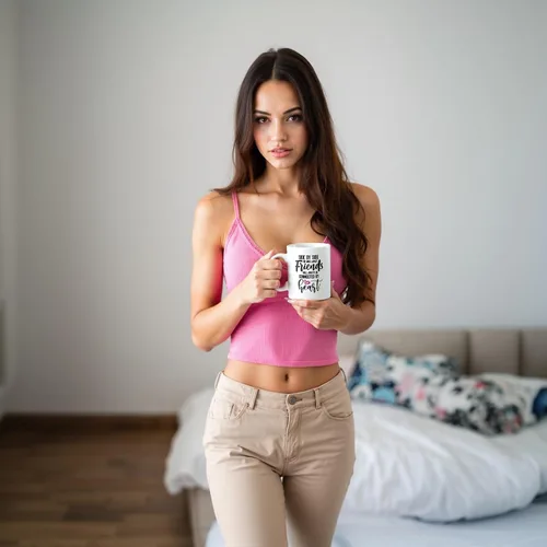 Vista 6 de Taza de café de regalo para mejores amigos, con texto en inglés "Friends Will Always Be Connected by Heart", para cumpleaños, Navidad y mejores