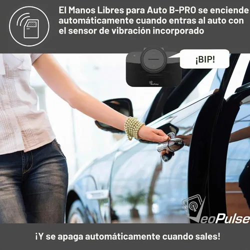 Vista 2 de Altavoz de coche B-PRO 2B Kit manos libres, 6W Hi-Fi Altavoces, con Bluetooth Automático Multipunto Conexión Teléfono Celular