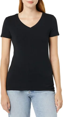 Vista 2 de Tienda Essentials Camiseta de manga corta con cuello en V para mujer, multipacks