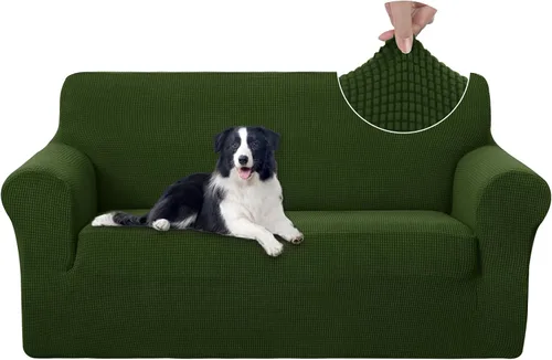 Vista 14 de U-NICE HOME Funda para sofá biplaza elástica, cubierta para sofá, funda para sillón, protector de muebles para sofá con 2 cojines, funda para sofá