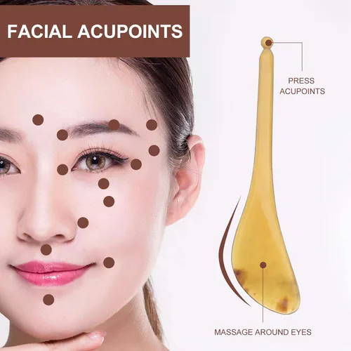 Vista 6 de Beaupretty Herramienta de masaje de raspado facial Uso para ojos de spa Espalda Piernas Brazos Cuello