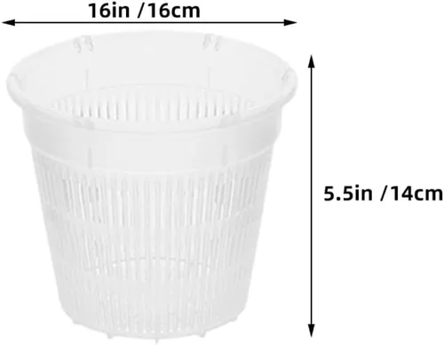 Vista 2 de Breathable Control Root Orchid Plastic Flower Pots with Holes, 3 Pcs