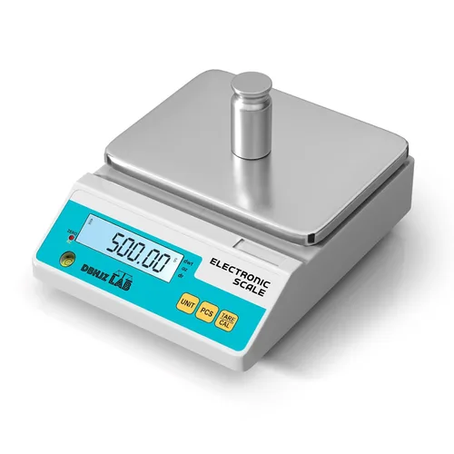 Vista 7 de Báscula de laboratorio 500g, 0.001g Balanza analítica electrónica de alta precisión g/lb/oz/dw/ct/dr Báscula científica de laboratorio