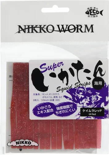 Vista 5 de Señuelo Nikko Super Squid Blanco perla brillante
