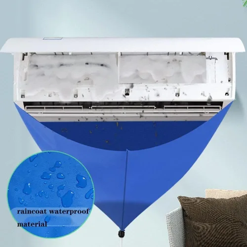 Vista 3 de gofidin Cubierta de limpieza de aire acondicionado Universal Bolsa de limpieza de aire acondicionado con tubo