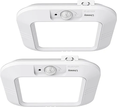 Vista 8 de LINEWAY Luz de techo con sensor de movimiento - Luz LED activada por movimiento para interiores, 6000K, 180LM, funciona con batería para armario