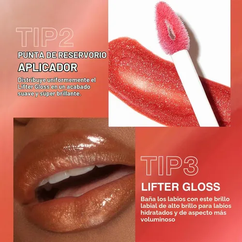 Vista 2 de Brillo de labios transparente, brillo de labios tintado, brillo de labios, aceite de labios para adolescentes, hidratante de alto brillo y brillo