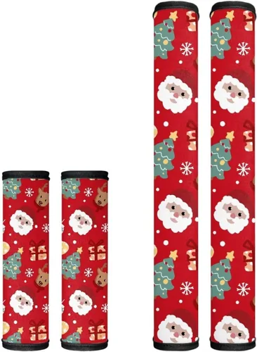 Vista 27 de Juego de 4 fundas protectoras de repuesto para manija de puerta de refrigerador con temática de té de la tarde para microondas, horno, refrigerador