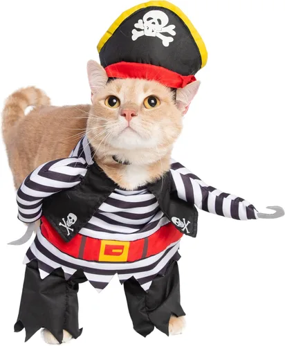 Vista 2 de Disfraz de pirata perro - Edición limitada, M, Negro, rojo, blanco