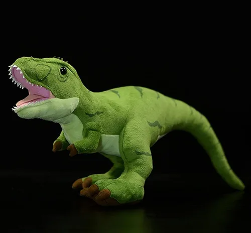 Vista 2 de Simulation Tyrannosaurus - Juguete de peluche de dinosaurio T-Rex grande de 19 pulgadas, juguete de peluche grande de 19 pulgadas, figuras suaves