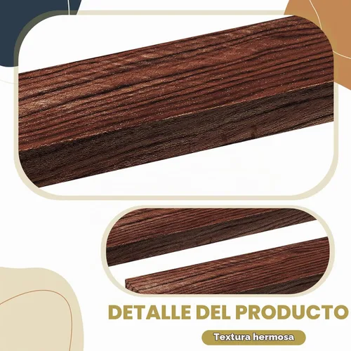 Vista 3 de Riakrum 4 básculas de mango de cuchillo de madera de hierro, 4.72 x 1.57 x