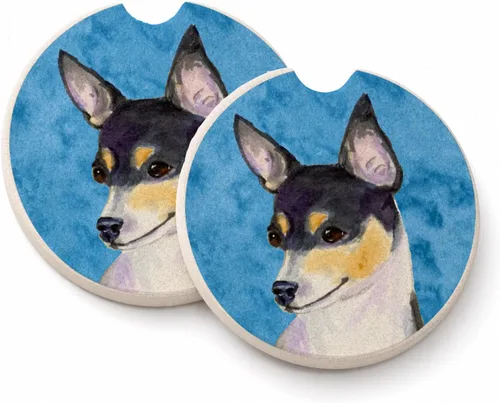 Vista 84 de Caroline's Treasures SS4767-BUCARC - Juego de 2 portavasos para automóvil, diseño de bulldog inglés, absorbentes para automóvil, portavasos