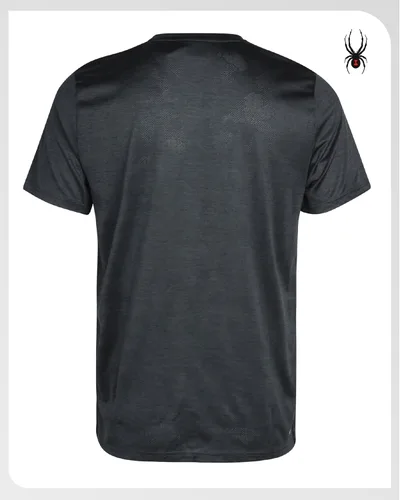 Vista 6 de Spyder Camiseta deportiva para hombre - Camiseta deportiva de rendimiento activo - Camisa de manga corta Dry Fit (S-XL)