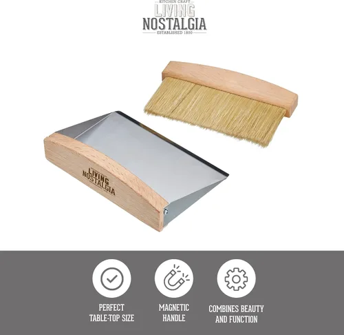 Vista 3 de KitchenCraft Living Nostalgia - Juego de recogedor y cepillo (6.3 x 4.3 x 5.5 in)