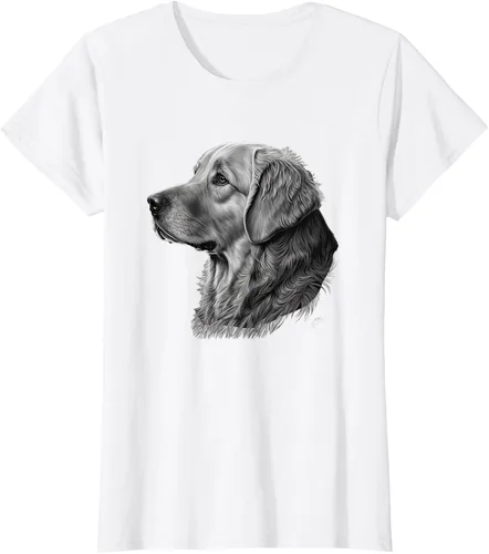 Vista 21 de Camiseta divertida Golden Retriever, Negro