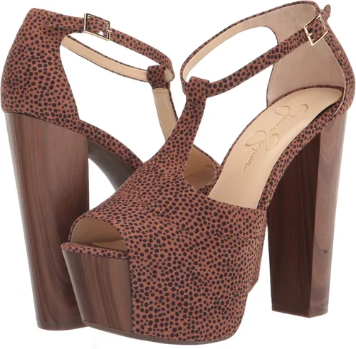 Vista 7 de Jessica Simpson Sandalias de plataforma Dany con correa en T para mujer de tacón