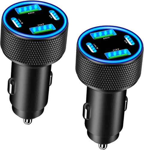 Vista 12 de Apple MFi Certified iPhone 17 Car Charger, 67W Multiport USB-C Car Charger