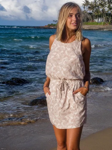 Vista 5 de Avalanche Vestido tejido sin mangas para mujer, para pesca, senderismo, golf, playa, con bolsillos