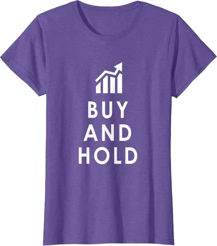 Vista 7 de Stocks Investing Buy and Hold Investor T-Shirt Asphalt Grey