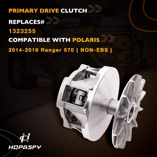 Vista 2 de Embrague de transmisión principal con resorte y contrapesos Compatible con 2014-2019 Polaris Ranger 570 2012-2019 Polaris RZR 570 NON-EBS
